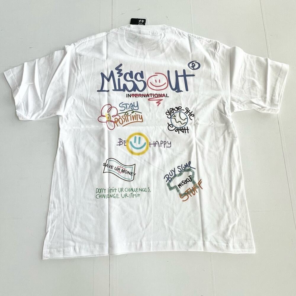 New HEYBIG Graphic Short Sleeve Shirt TH-374 UNISEX SIZE L Missout